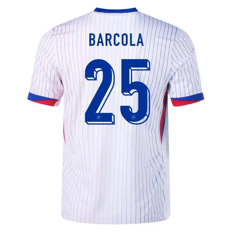 Camiseta Francia 2ª 2024 Bradley Barcola 25