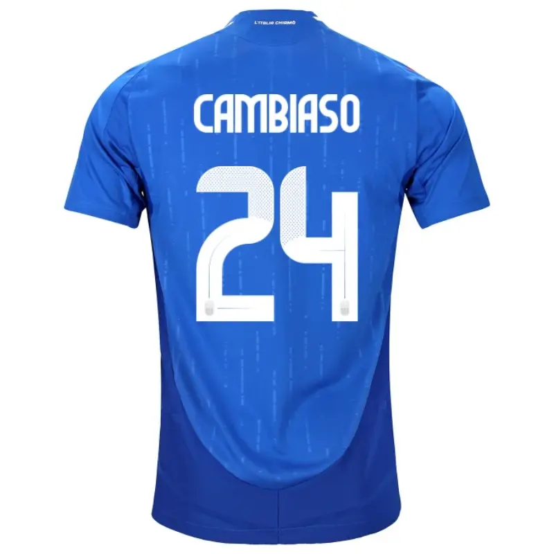 Camiseta Italia 1ª 2024 Andrea Cambiaso 24