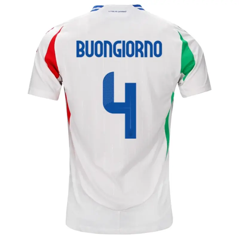 Camiseta Italia 2ª 2024 Alessandro Buongiorno 4