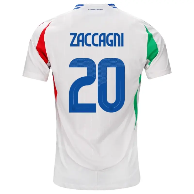 Camiseta Italia 2ª 2024 Mattia Zaccagni 20