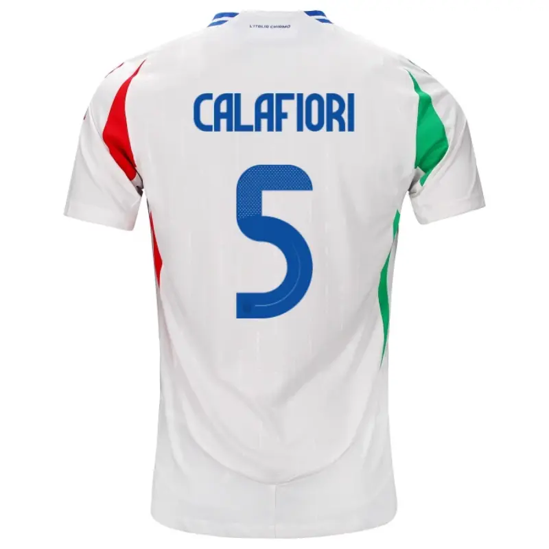 Camiseta Italia 2ª 2024 Riccardo Calafiori 5