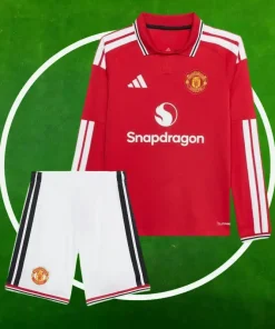 Camiseta Manchester United Primera Equipación Niños 2026/2027 Manga Larga
