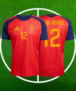 Camiseta España Primera Equipación Hombre 2026/2027 - Pedro Porro #12