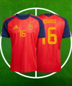 Camiseta España Primera Equipación Hombre 2026/2027 - Rodrigo #16