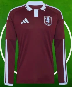 Camiseta Aston Villa Primera Equipación Hombre 2026/2027 Manga Larga