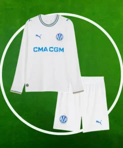 Camiseta Marseille Primera Equipación Niños 2026/2027 Manga Larga