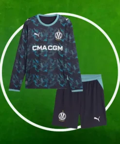 Camiseta Marseille Segunda Equipación Niños 2026/2027 Manga Larga