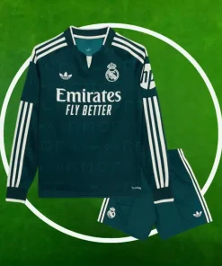 Camiseta Real Madrid Segunda Equipación Niños 2026/2027 Manga Larga