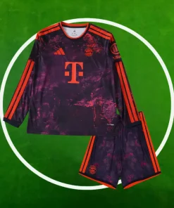 Camiseta FC Bayern Tercera Equipación Niños 2026/2027 Manga Larga