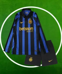 Camiseta Inter Milan Primera Equipación Niños 2026/2027 Manga Larga