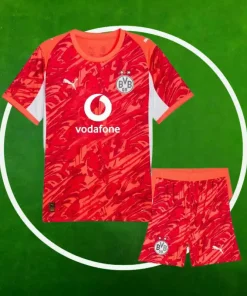 Camiseta Borussia Dortmund Portero Niños 2025/2026 Rojo