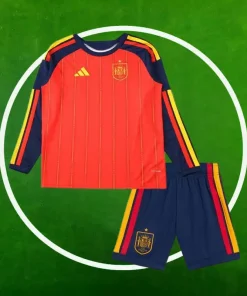 Camiseta España Primera Equipación Niños 2026/2027 Manga Larga