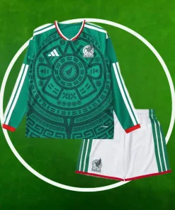 Camiseta México Primera Equipación Niños 2026/2027 Manga Larga