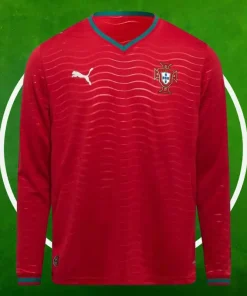 Camiseta Portugal Primera Equipación Hombre 2026/2027 Manga Larga