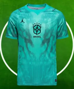 Camiseta Brasil Portero Hombre 2026/2027 Verde Negro