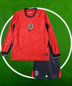 Camiseta Inglaterra Segunda Equipación Niños 2026/2027 Manga Larga
