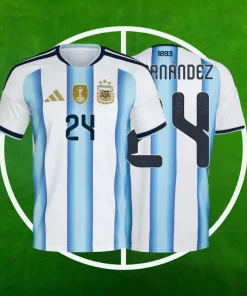 Camiseta Argentina Primera Equipación Hombre 2026/2027 - E.FERNÁNDEZ #24