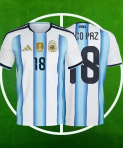 Camiseta Argentina Primera Equipación Hombre 2026/2027 - NICO PAZ #18