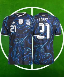 Camiseta Argentina Segunda Equipación Hombre 2026/2027 - LÓPEZ #21