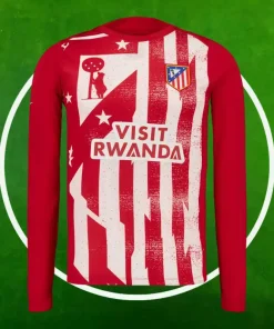 Camiseta Pre-Partido Atlético de Madrid Primera Equipación Hombre 2025/2026 Manga Larga