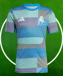 Camiseta Real Madrid Calentamiento Hombre 2025/2026 Azul