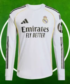 Camiseta Real Madrid Primera Equipación Hombre 2025/2026 Manga Larga