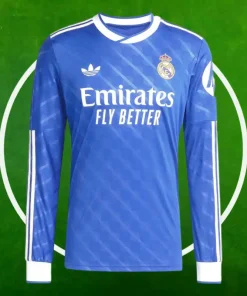 Camiseta Real Madrid Tercera Equipación Hombre 2025/2026 Manga Larga