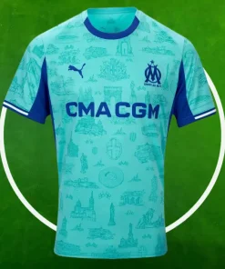 Camiseta Marseille Portero Hombre 2025/2026 Azul cielo