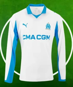 Camiseta Marseille Primera Equipación Hombre 2025/2026 Manga Larga