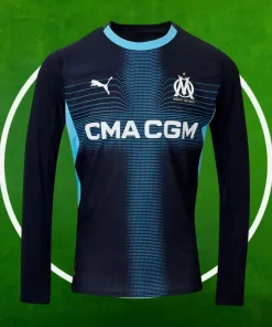 Camiseta Marseille Segunda Equipación Hombre 2025/2026 Manga Larga