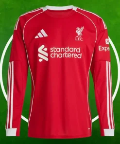 Camiseta Liverpool Primera Equipación Hombre 2025/2026 Manga Larga