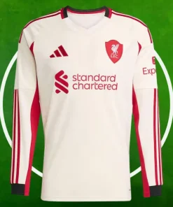 Camiseta Liverpool Segunda Equipación Hombre 2025/2026 Manga Larga