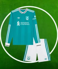 Camiseta Liverpool Tercera Equipación Niños 2025/2026 Manga Larga