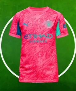 Camiseta Manchester City Portero Hombre 2025/2026 Rosa