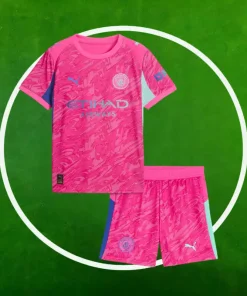 Camiseta Manchester City Portero Niños 2025/2026 Rosa