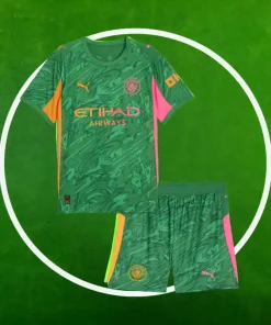 Camiseta Manchester City Portero Niños 2025/2026 Verde