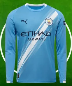 Camiseta Manchester City Primera Equipación Hombre 2025/2026 Manga Larga
