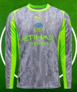 Camiseta Manchester City Tercera Equipación Hombre 2025/2026 Manga Larga