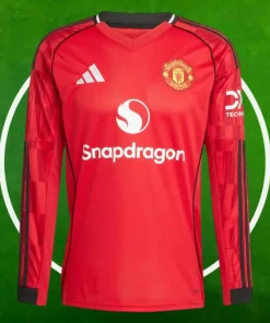 Camiseta Manchester United Primera Equipación Hombre 2025/2026 Manga Larga