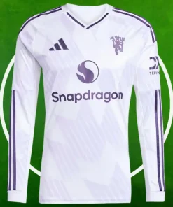 Camiseta Manchester United Segunda Equipación Hombre 2025/2026 Manga Larga