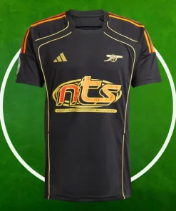 Camiseta Pre-Partido Arsenal Hombre 2025/2026 Negro