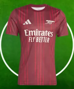 Camiseta Pre-Partido Arsenal Hombre 2025/2026 Rojo