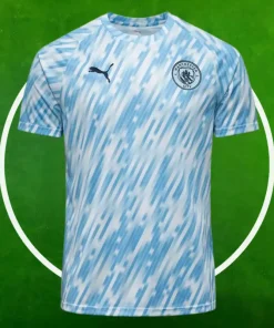 Camiseta Pre-Partido Manchester City Hombre 2025/2026 Azul cielo
