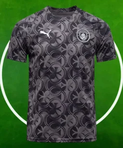 Camiseta Pre-Partido Manchester City Hombre 2025/2026 Negro