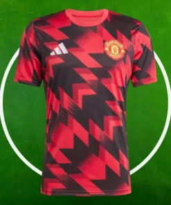 Camiseta Pre-Partido Manchester United Hombre 2025/2026 Rojo