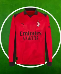 Camiseta AC Milan Cuarta Equipación Hombre 2025/2026 Manga Larga