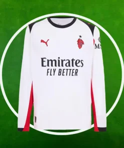 Camiseta AC Milan Segunda Equipación Hombre 2025/2026 Manga Larga