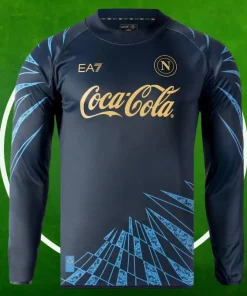 Camiseta Pre-Partido SSC Napoli Hombre 2025/2026 Marina Manga Larga